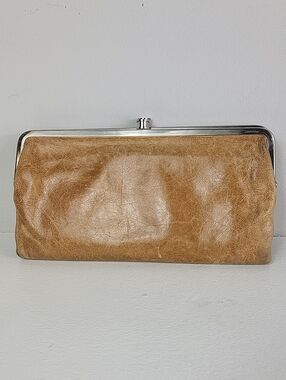HOBO Lauren Classic Caramel Distressed Leather Wallet